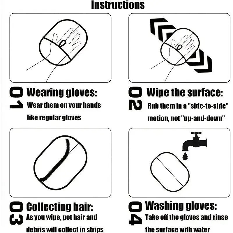 SIPPYPAWS™ Premium Pet Hair Removal Glove