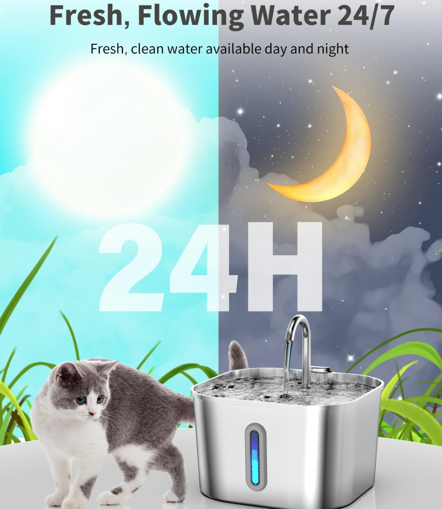 SippyPaws 2.2L Smart Pet Fountain